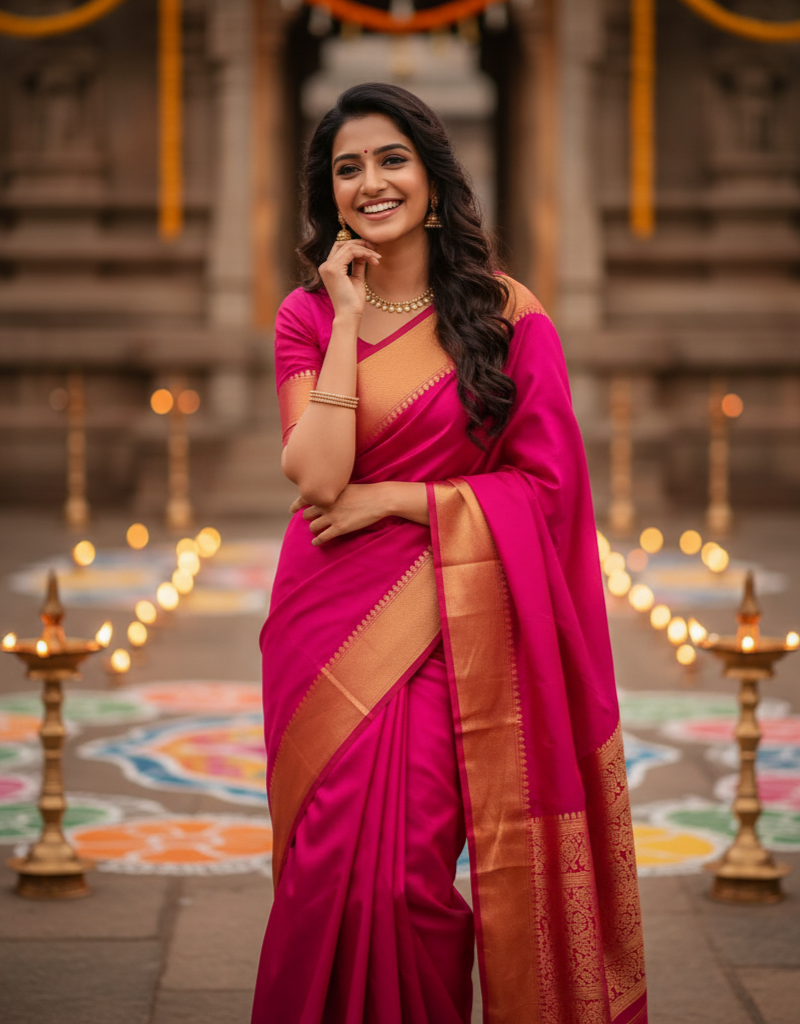 Kanchi Semi Soft Silk Saree 5