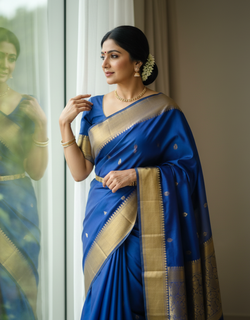 Kanchi Semi Soft Silk Saree 7