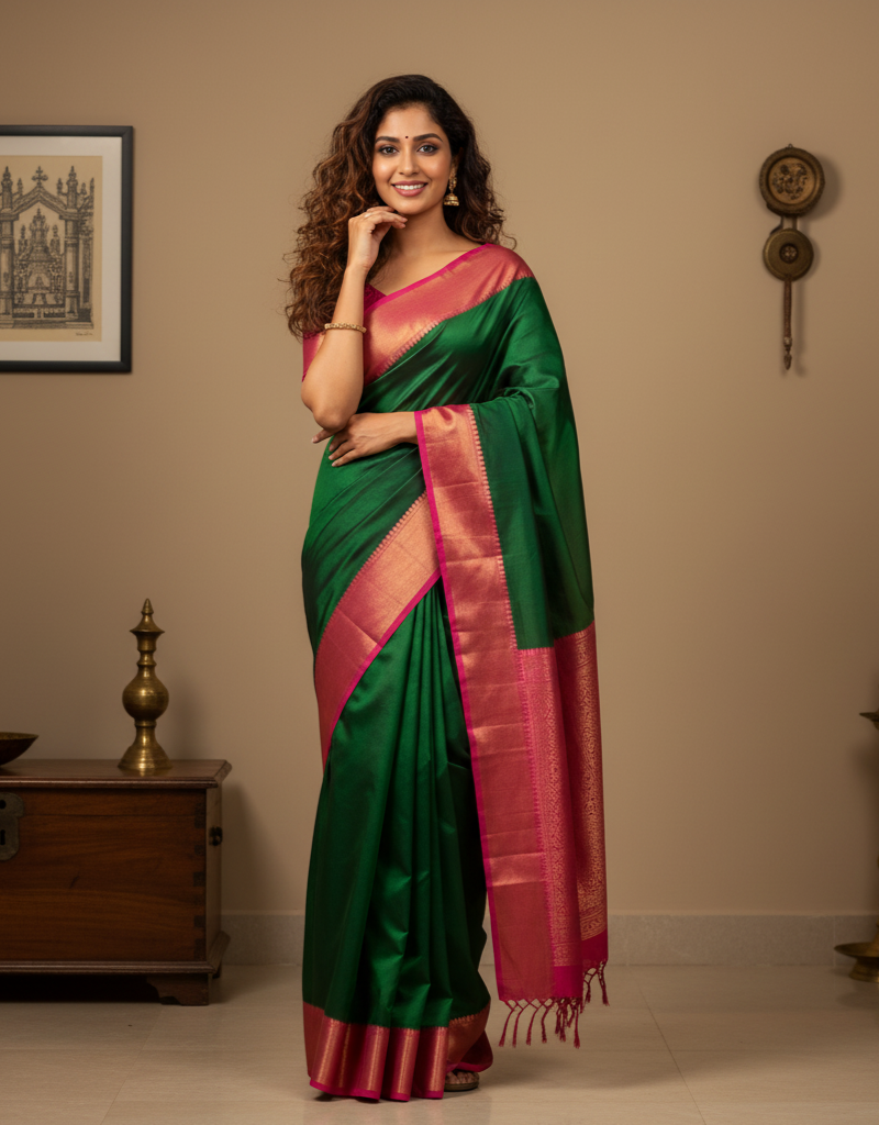 Kanchi Semi Soft Silk Saree 8