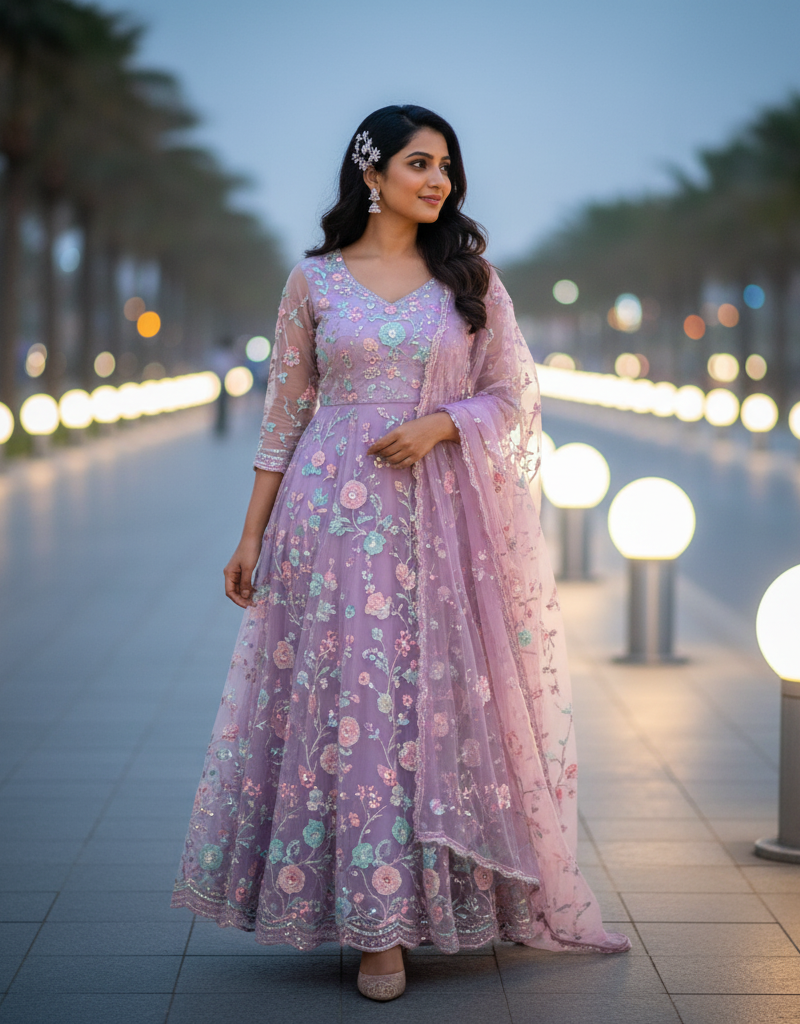 Party Wear Churidar 4