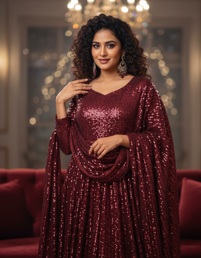 Party Wear Churidar 5