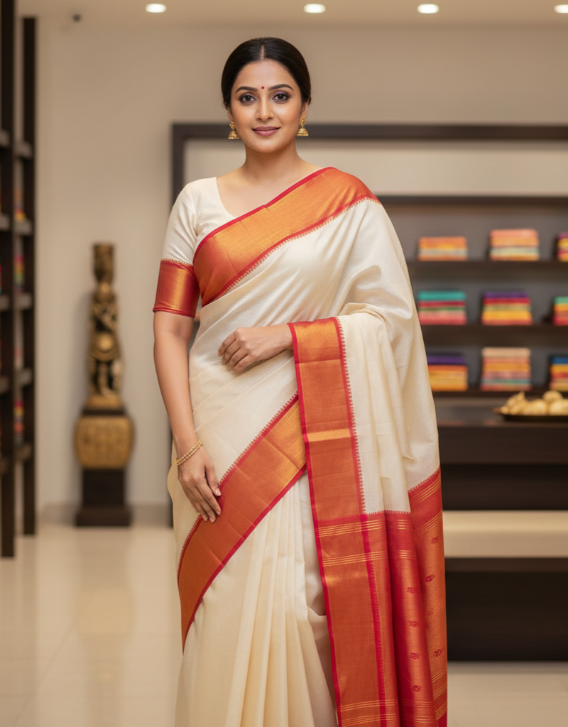 Premium Silk Cotton Saree 8